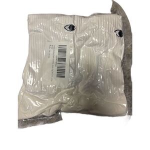 Two Pairs of eyes and ears or hands ladies white socks size 7-9